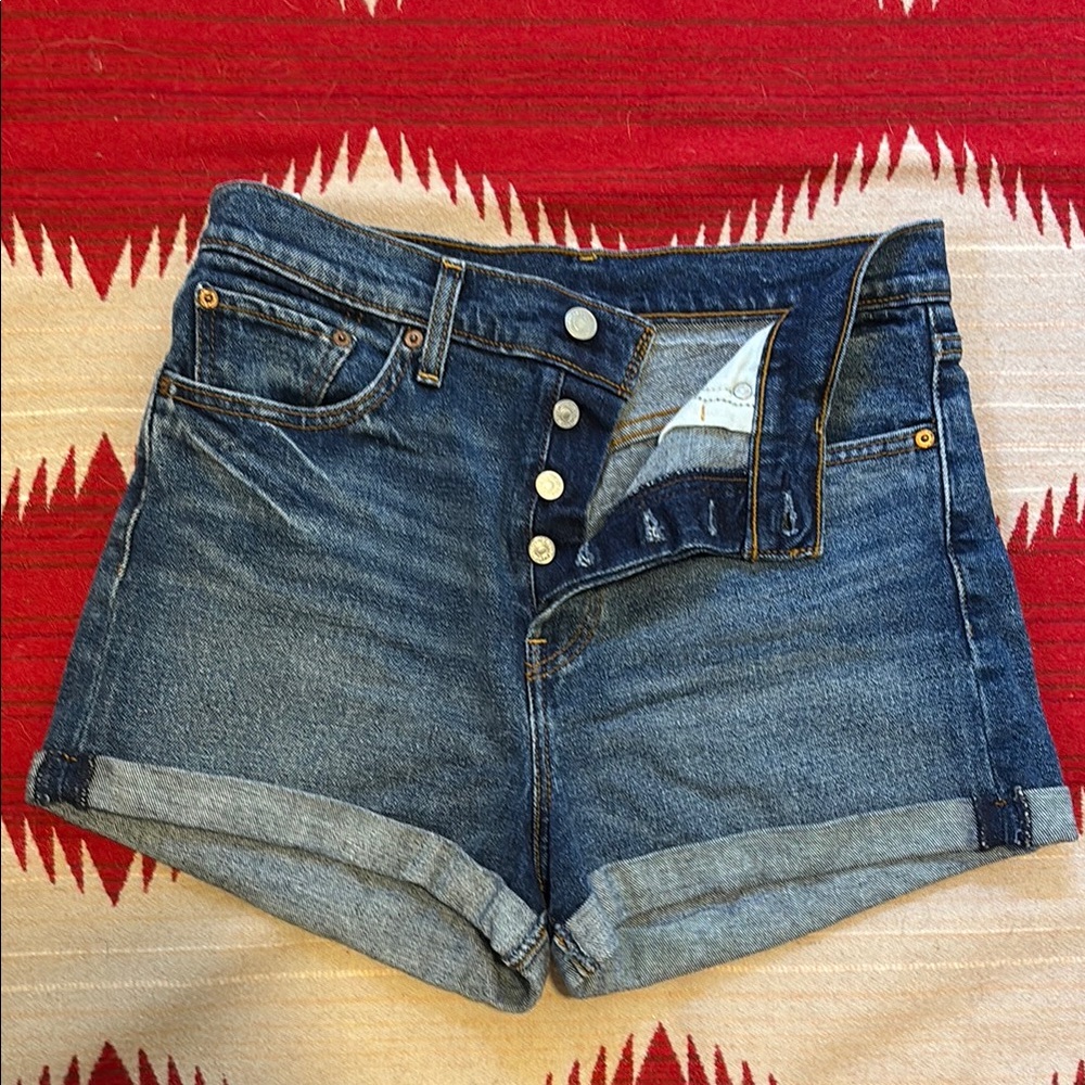 Levi’s Women's high waisted denim shorts